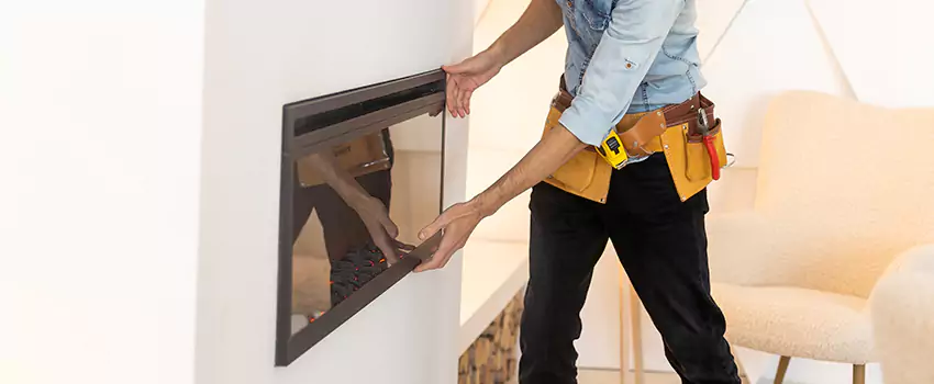 Metal Fireplace Installation in Livonia, Michigan