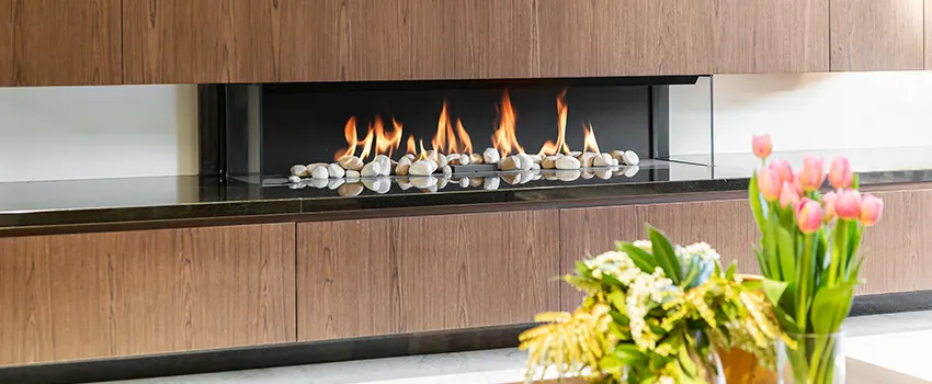 Double-height Fireplace Design Refurbishment in Livonia, Michigan